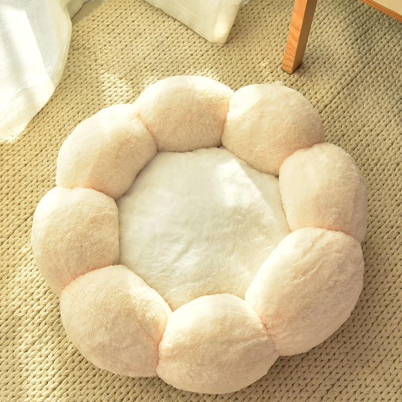 Psí pelíšky ve tvaru květiny Super měkké pelíšky pro štěňata Zimní pohodlné Pratelné Protiskluzové Bouda Potřeby pro domácí mazlíčky Produkty pro psy