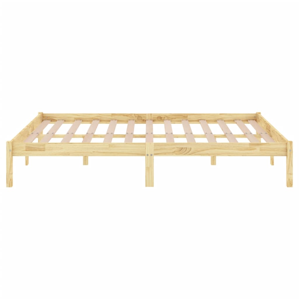 Solid Pine Wood Bed Frame 120x200 Cm