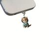 2D Flat Cute Cat Acrylic Dust Plug Beautiful Mobile Phone Accessories, Mobile Phone Decorations