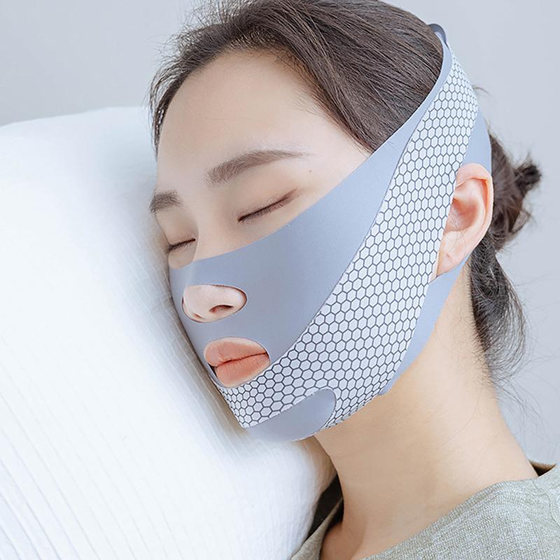 Face-Lift se spánkem Face V Shaper Obvaz na zeštíhlení obličeje Relaxační Shape Lift Masáž redukující dvojitou bradu Obličejová masáž