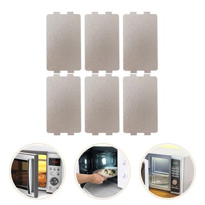 6PCS Thickening Sheets Oven Sheets Mica Plate Microwave Ovens Sheets Replacement Plates Suitable for Quick Heating