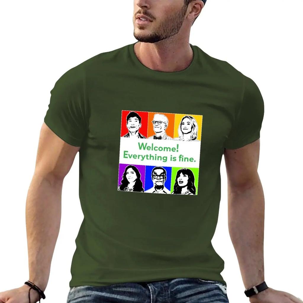 Everything is Fine T-Shirt hippie clothes animal prinfor boys sweat shirts quick-drying workout shirts