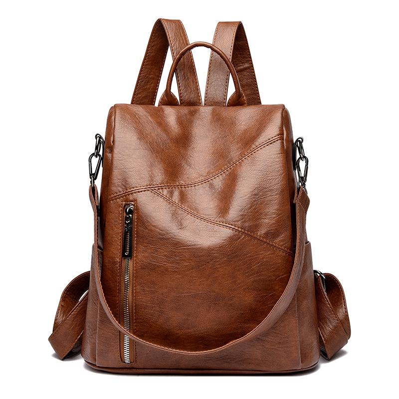 Versatile Sheepskin-Texture Women's Backpack—2026 Style, Anti-theft, Large Capacity for Travel & School
