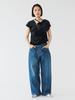 Beams Boy Work Pants [Special Order] Lee X Maturely Denim Asymmetric Pants, Women's, Blue, Size S