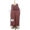 New Angela red scarf women's thickened long autumn and winter senior sense versatile simple plaid warm scarf