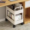 Space Efficient Storage Rack Multi-Layers Mobile Storage Rack Double Layers Handcart  Kitchen