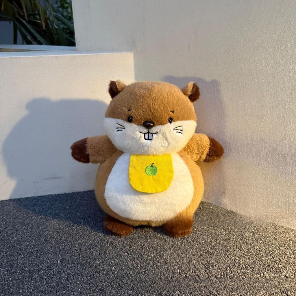 JOYBLISS Stock Soothing New Breath Light Sound Cute Leering Cat Music Early Education Doll Stuffed Animals