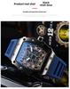 Barrel-Shaped Unisex Quartz Watch with Hollow Non-Mechanical Pointer and Single Calendar
