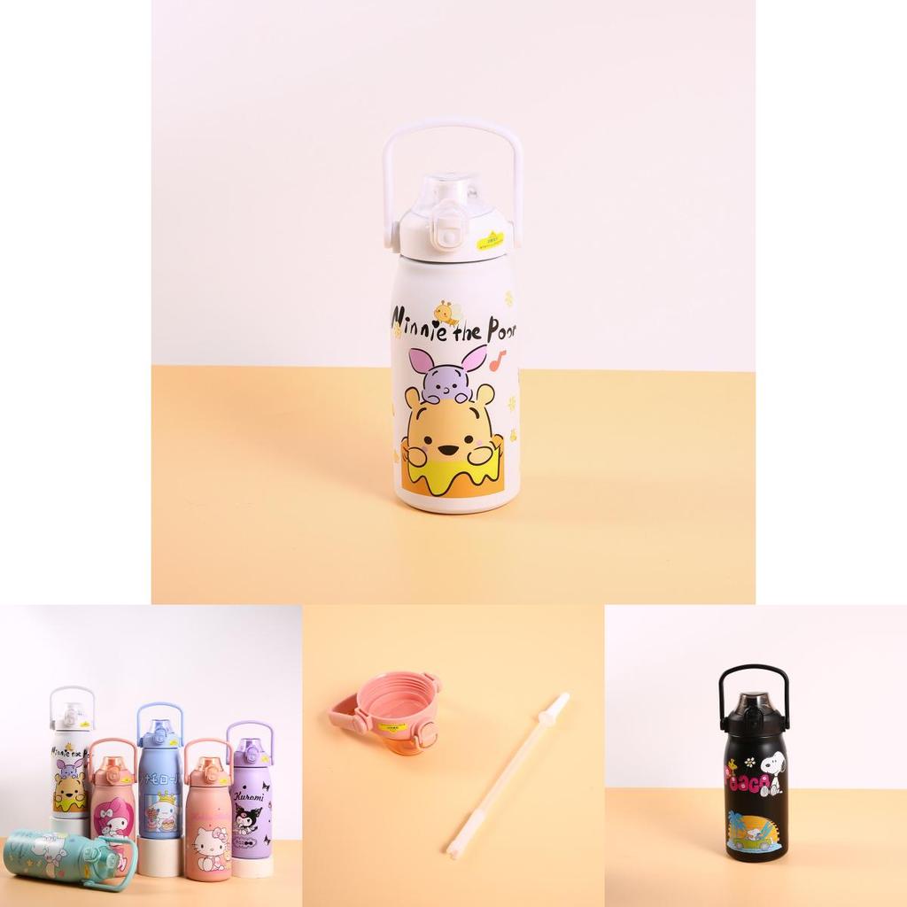 Cartoon Sanrio Insulated Thermos With Large Capacity Purple Cool Rice Color No)