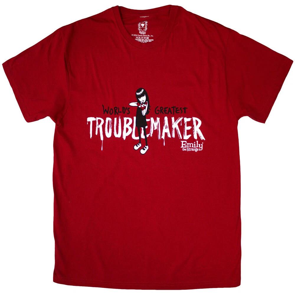 Emily The Strange Unisex T-Shirt: Troublemaker (Large) 2XL