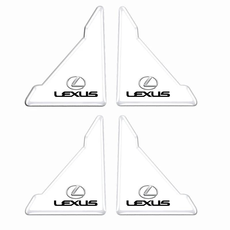 PPFX2 2pcs Car Door Corner Transparent Protective Stickers for Lexus LS LC RZ IS350 ES300 GS350 CT200h GX460 LX570 RX500h NX300 UX260
