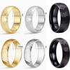 6MM 8MM Multicolor Men Women Tungsten Wedding Ring Multi-Faceted Hammered Brushed Finish Fashion Gift