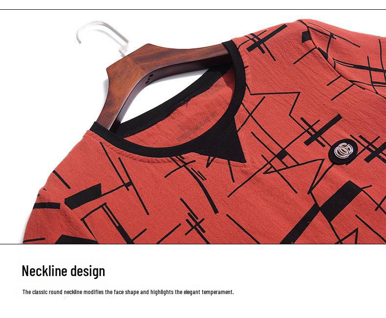 Women's 2023 Summer Korean Style Loose Fit T-Shirt - Belly Covering, Short-Sleeved, Plus Size Top for Middle-Aged Ladies