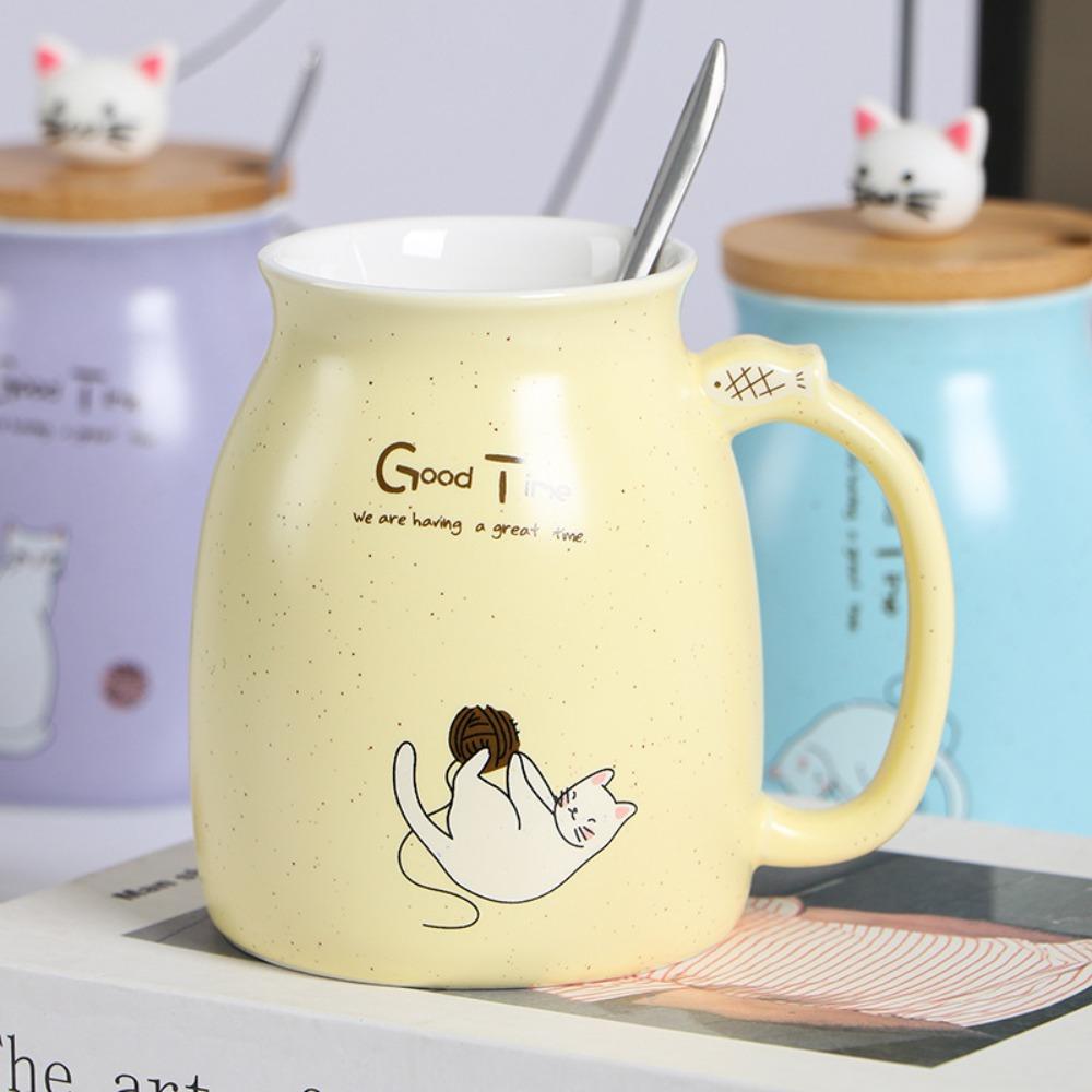 Ceramic Tea Cup Japanese Style Iced Yogurt Cup Drinkware Coffee Mug  Office