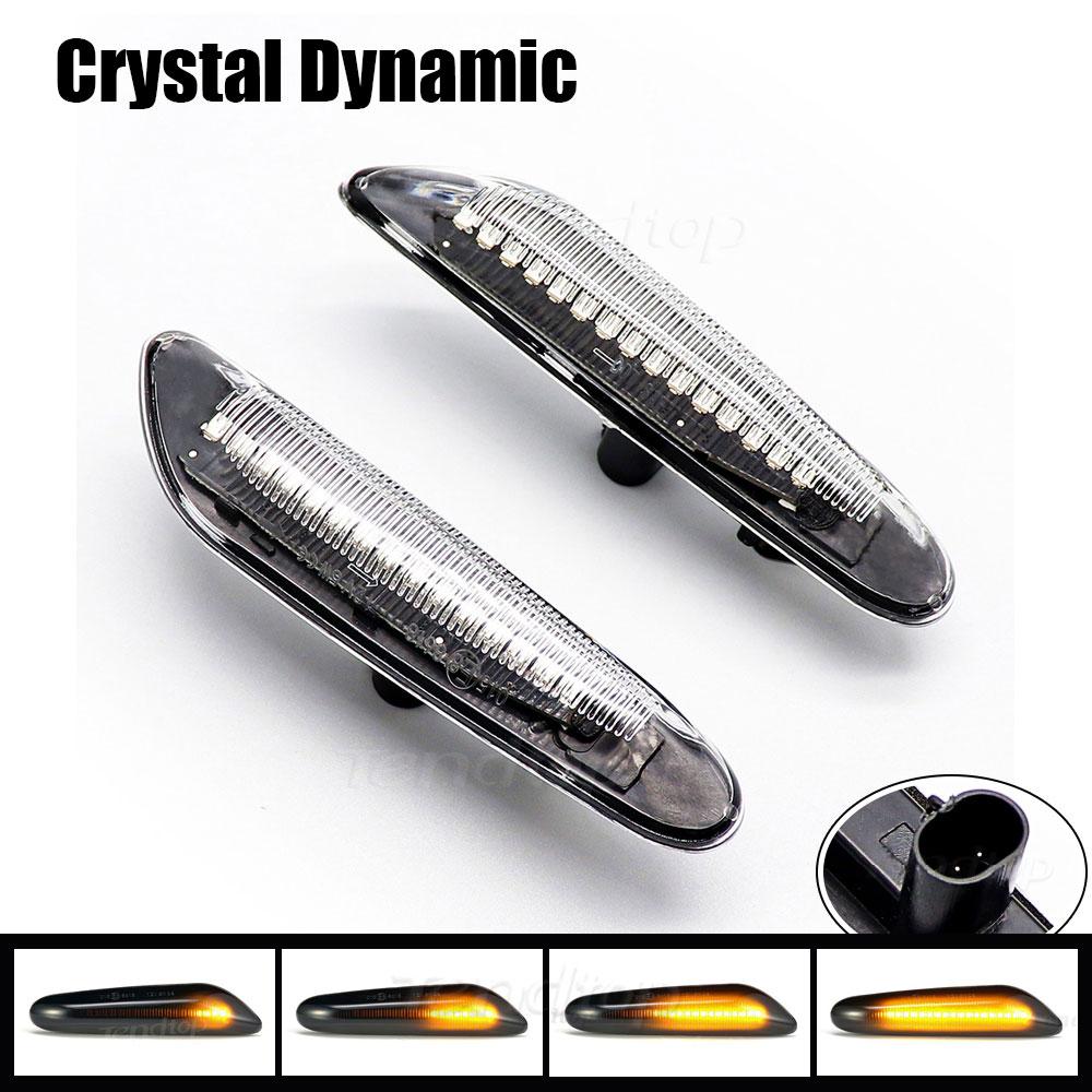 Sequential LED Flashing Dynamic Turn Signal Side Marker Light For BMW E60 E61 E87 E90 E91 E92 E93 E81 E82 E88 E46 X3 E83 X1 E84