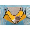 Cat Hanging Hammock with Adjustable Straps Double-Sided Pet Cage Hammock Hanging Bed Resting Sleepy Pad for Small Pets 40x50cm