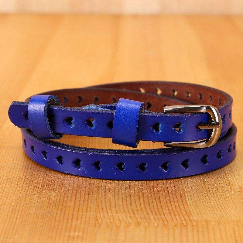 1.4cm Belts for Women Geniune Leather Casual Designer Fashion High Guality Love Heart Eyelet Grommet Belts Solid Color LB2222
