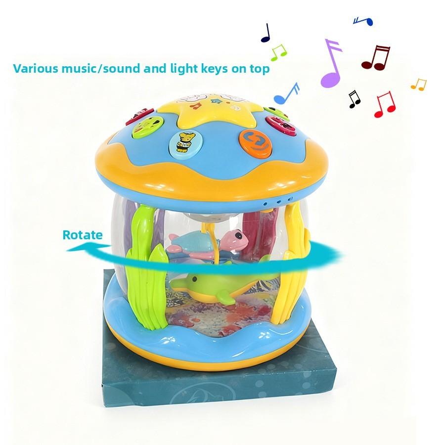 Baby Musical Clapping Drum With Flashing Lights And Projection For Gift And Play