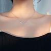 Hollow Pendant Four-leaf Clover Necklace for Women's Trendy Niche Design Simple Collarbone Chain