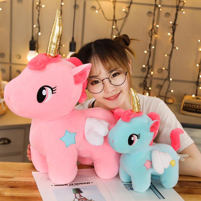 Pink Unicorn Plush Doll - Cute Birthday Gift for Girls