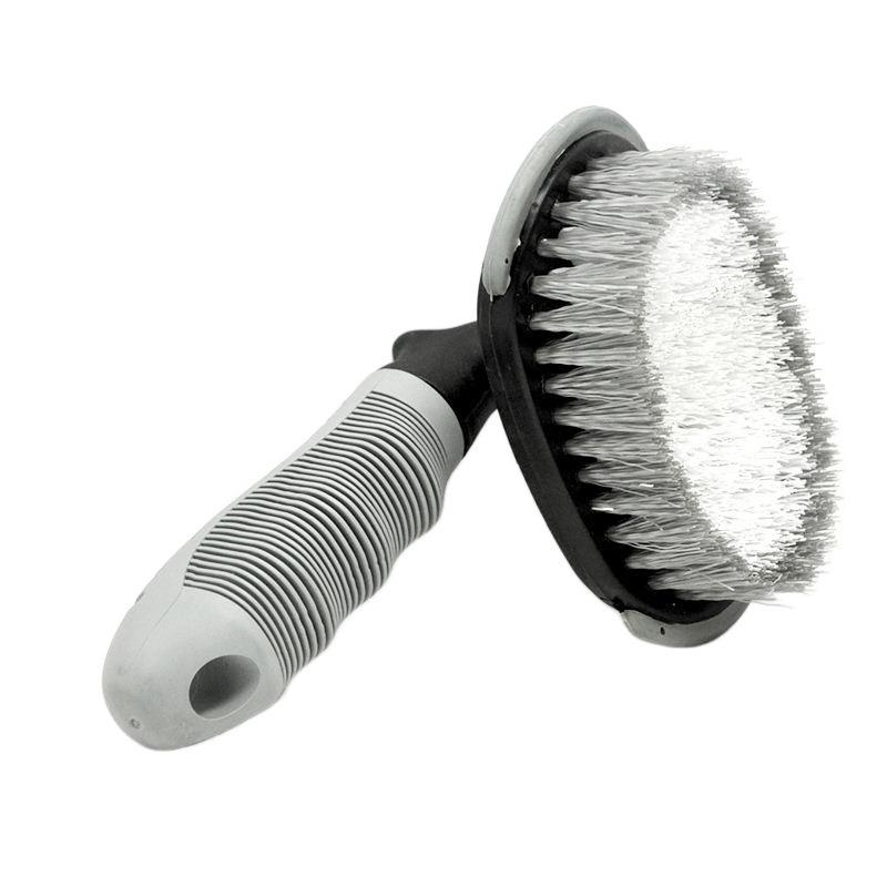1Pc Car Wash Wheel Hub Brush Tire Brush Car Cleaning Wheel Special Soft Bristle Steel Ring Brush Combination Set Tool