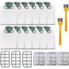 12 Beutel für Vorwerk Kobold Vk200 Fp200 Staubsauger mit 3 x Motorschutzfiltern, 18 x Duftchips, 2 x Bürsten, Ersatzbeutel für Kobold Vk200 Fp200