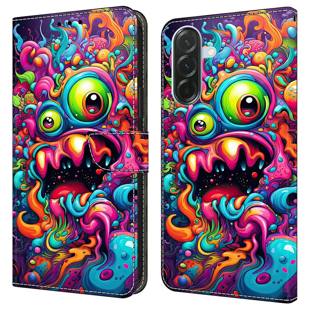 For Samsung Galaxy A57 5G Case Foldable Stand Wallet Pattern Printing PU Leather Flip Phone Cover