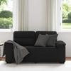 2 Seater Sofa Black 160 X 81 X 84 Cm Fabric