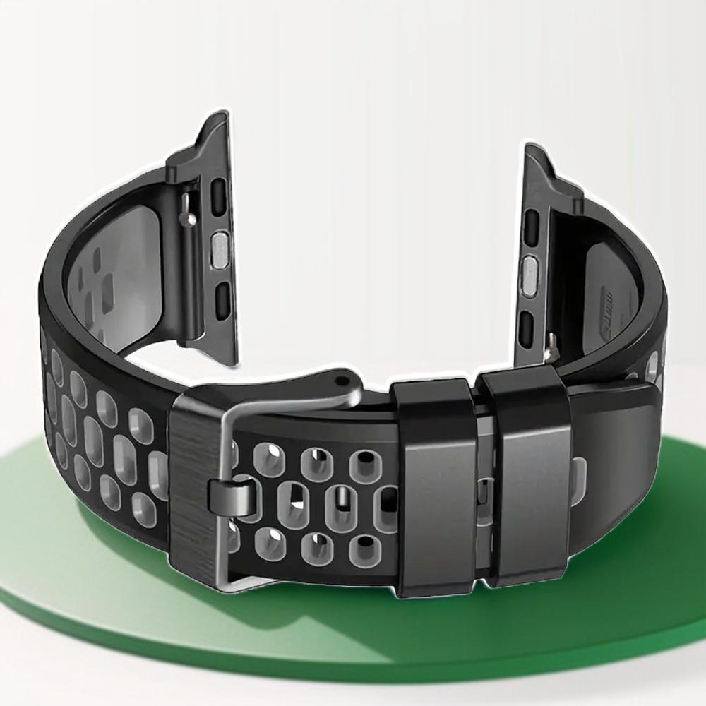 Silicone Watch Band Strap Compatible with Apple Watch Series 10 SE Ultra 2 Bracelet 49mm 46MM 45MM 44MM 42mm Wristband Accessory