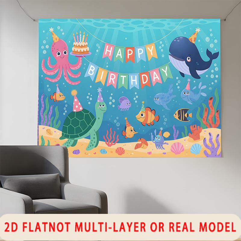 Party Backdrop Multicolor Photo Booth Background Wall Decor