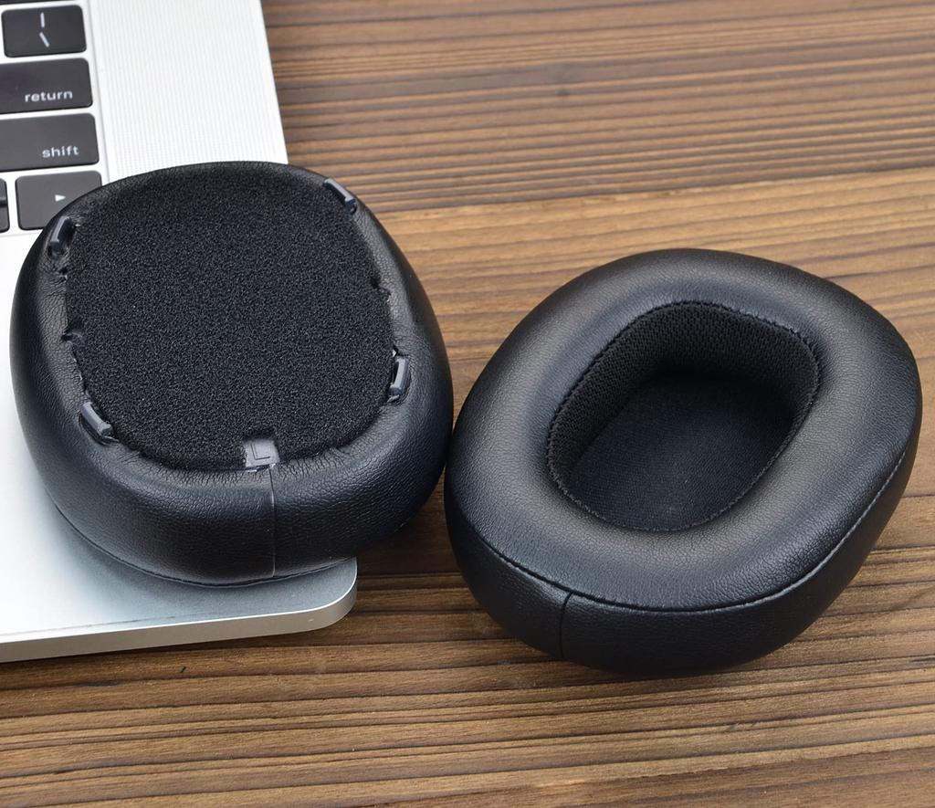 Replacement Ear Pads for Skullcandy Crusher 360 Bluetooth S6MBW-J373 Headset, Compatible Ear Cushions, Soft Leather and High-Density Foam (Black)