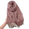 Scarf Exquisite in Honeycomb Mid Length Tassel Shawl High End Cold Proof and Warm Versatile Couple Student Scarf