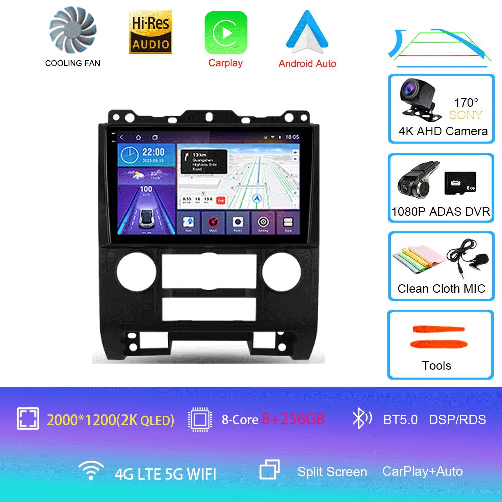 Car Radio Android14 For Ford Escape 2007 2008 2009 2010 2011 2012 Navigation GPS Multimedia Video Player Stereo wireless Carplay