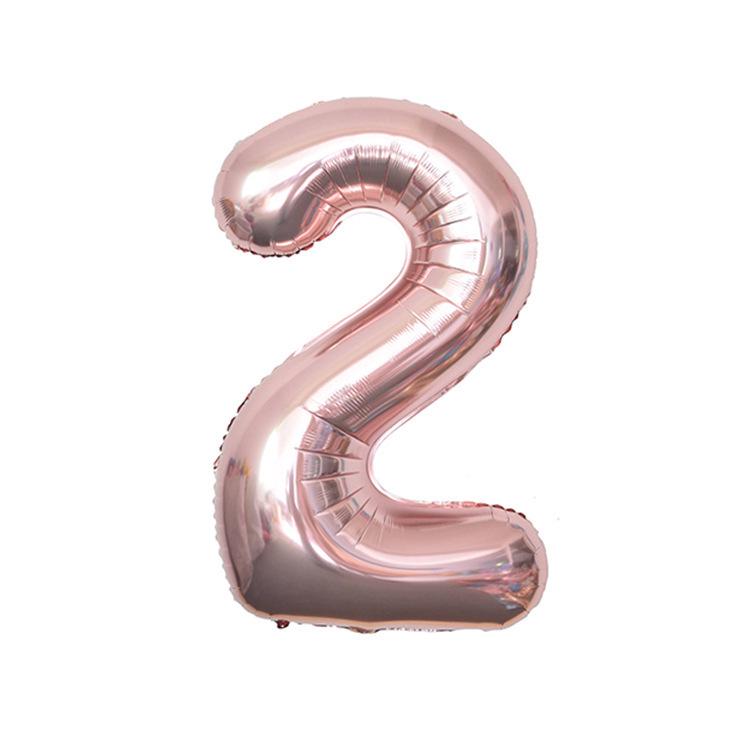 32-Inch Digital Aluminum Balloon for Baby's First Birthday Celebration Decor