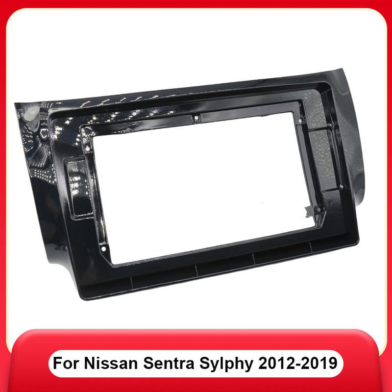 9Inch Car Radio Fascias for Nissan Sentra Sylphy 2012-2019 Android Stereo Frame 2 Din Head Unit Panel Dash Trim  with Cable