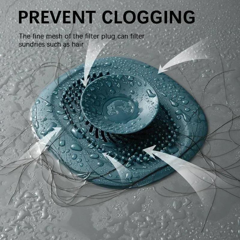 Kitchen Bathroom Sink Plug Shower Filter Drain Cover Stopper Sink Strainer Drain Floor Drain Hair Catcher
