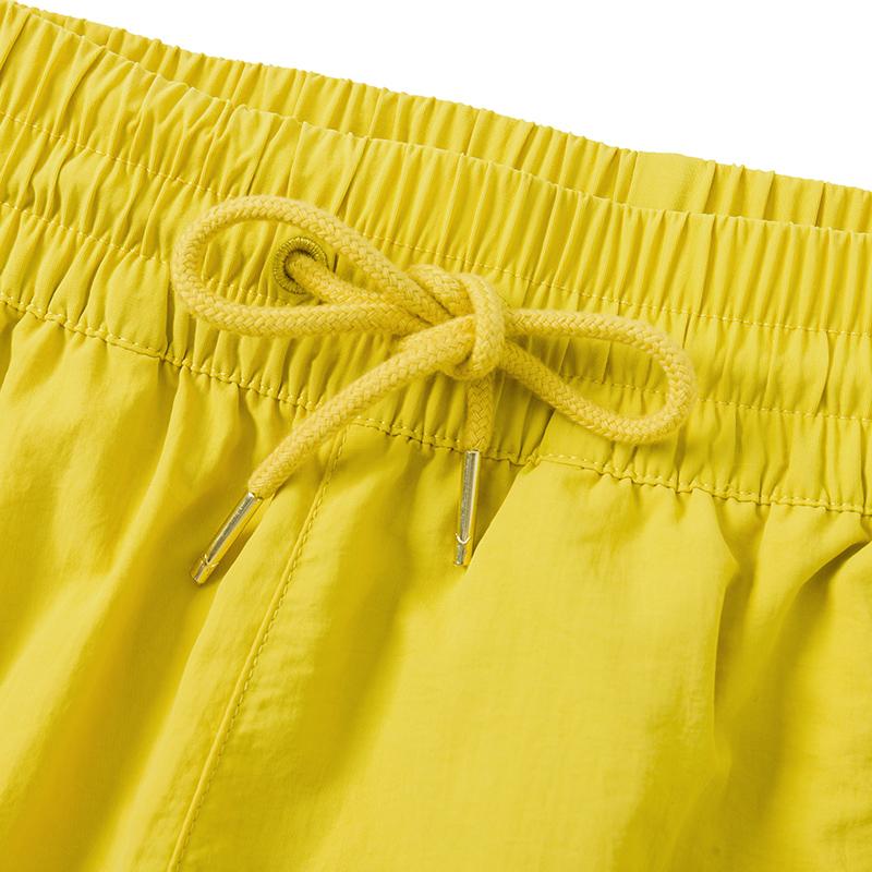 Puma Logo Embroidered Design Loose Wide Leg Comfortable Drawstring Mid Rise Casual Pants Women pants Pear-Yellow 629110-41