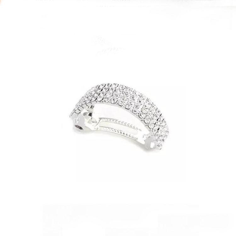 Korean Rhinestone Crystal Square Hair Clip - Exquisite  Fashionable