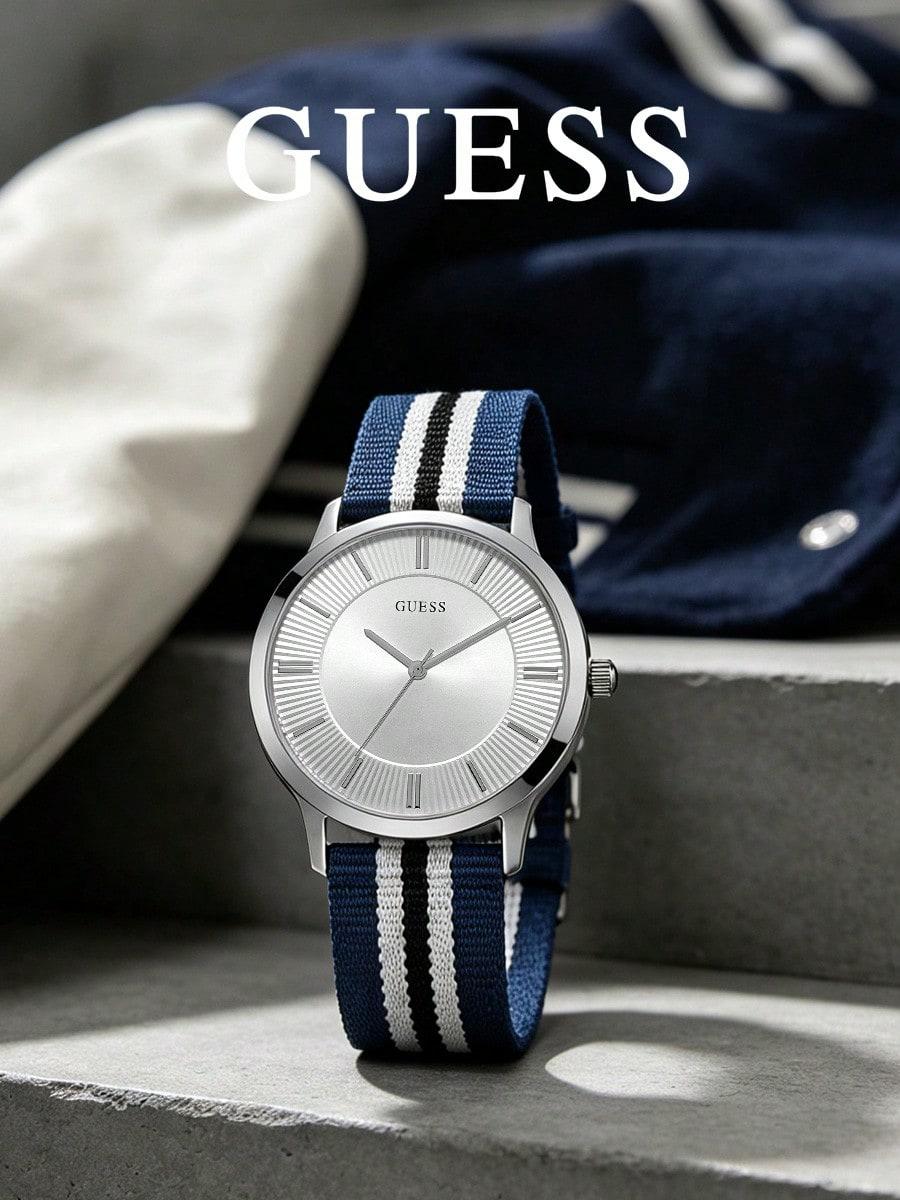 GUESS Men s Quartz watch W0795G3 серебряный