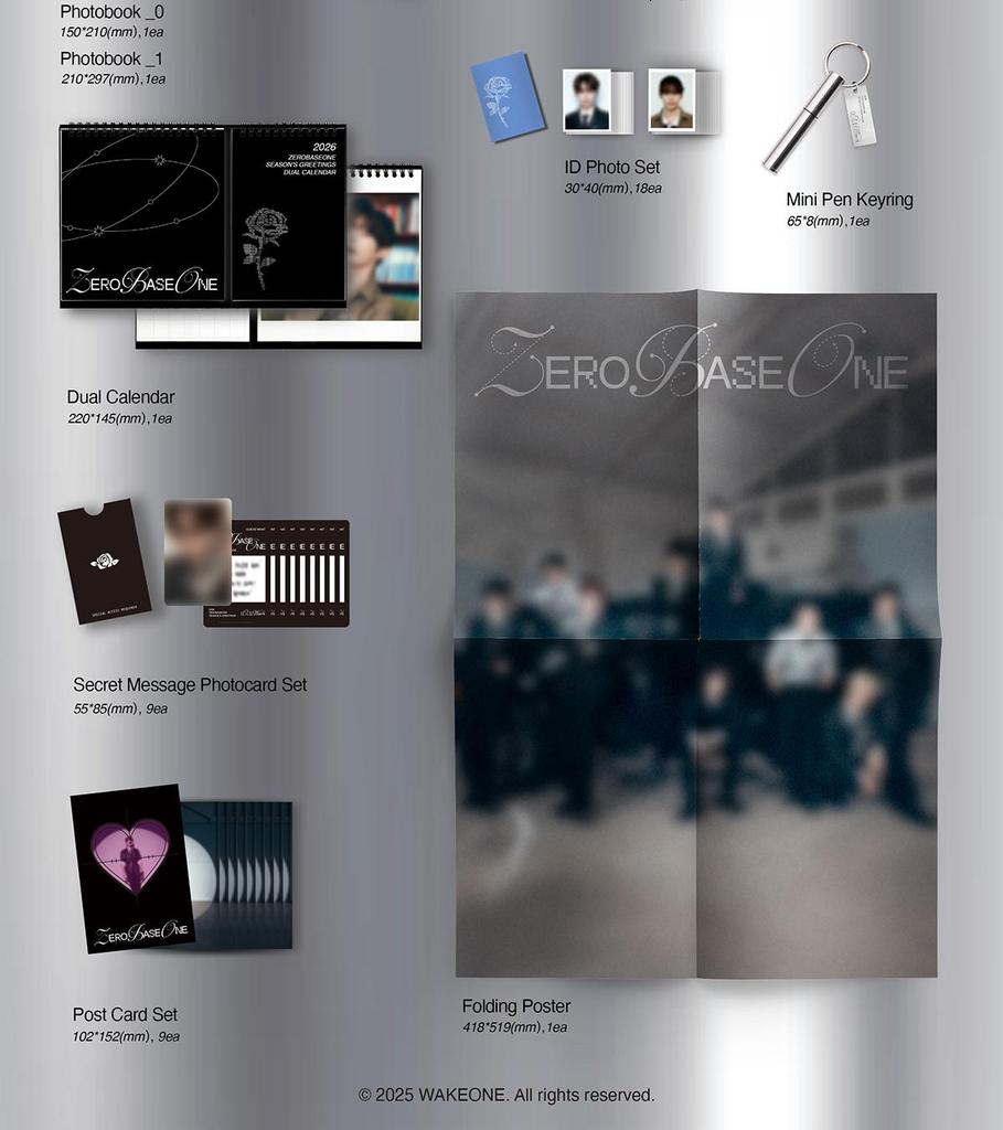 [POB] ZEROBASEONE [(0_1) World] ZB1 2026 SEASON'S GREETINGS