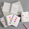 2Pcs Cartoon Coil Notebook Mini A7 Portable Spiral Memo Pad for Students Cute Flower Notebook for Journaling School Travel