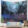 Halloweenthemed backdrop decoration fabric digitalprinted polyester tapestries living rooms bedrooms macrame wall hanging