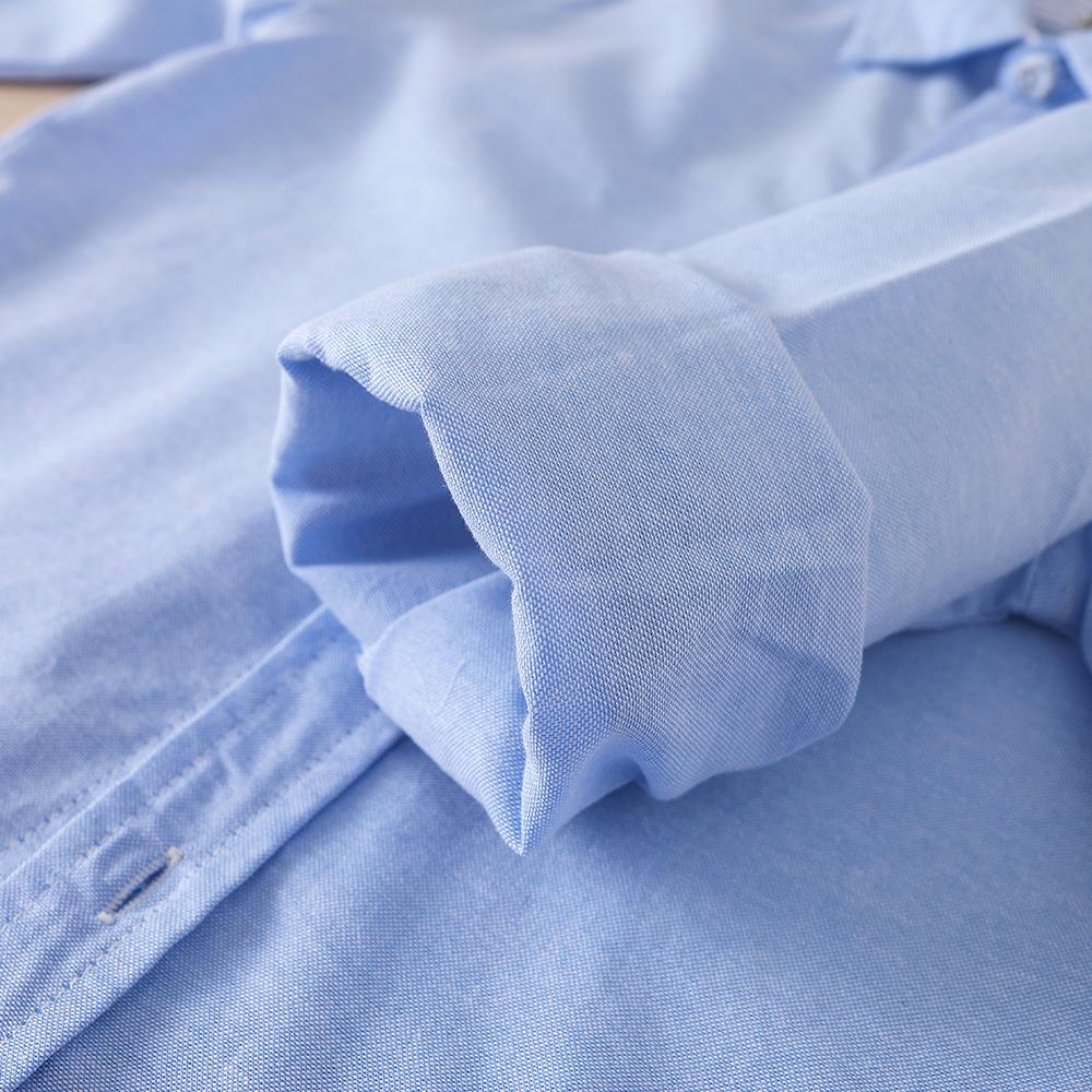 Boys Clothes School Uniform Shirts Spring Autumn Long Sleeve Turn-down Collar Kids Shirt For Boys Children Tops