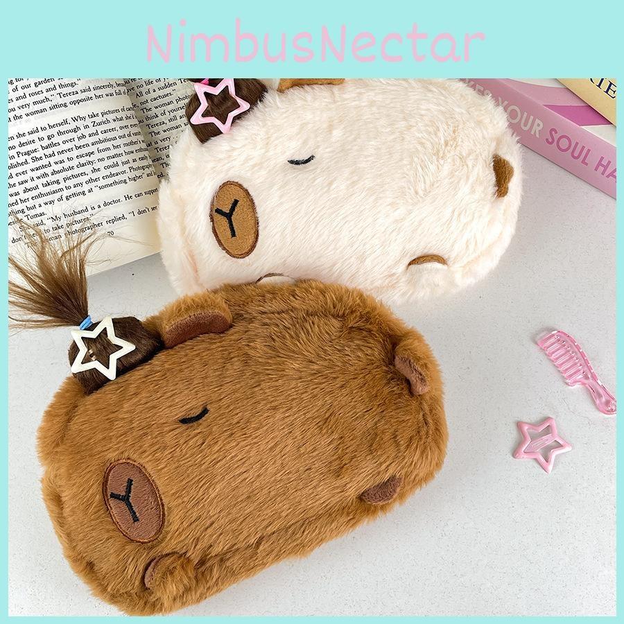 Capybara Pen Plush Pouch Student Cutes Cartoon Animal Storage Supplies Bags