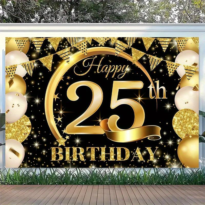 Large glittering powder background cloth, for party use - 25th birthday decoration, wall decoration, birthday decoration