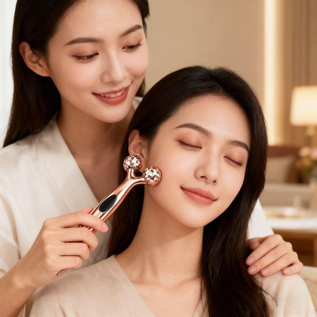 Assorted Beauty Beauty Massage Face Slimming Solar 3D Diamond Birthday Unisex 2-Piece Rollers, Y-Shaped Rollers, Rollers, Rollers, Microcurrent,