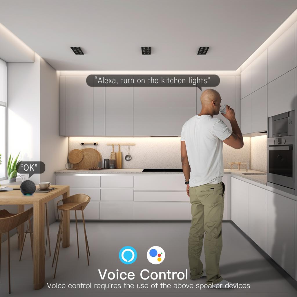 Bande lumineuse LED ZigBee COB USB 5 V à intensité variable intelligente, fonctionne avec Tuya Hub Bridge Echo Plus APP/Alexa, contrôle vocal, éclairage d'ambiance