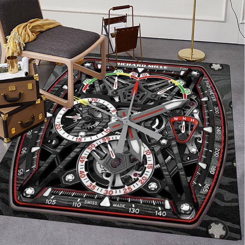 Swiss watch R-Richard Miller printed carpet high-end watch dial floor mat living room sofa room decorative art rugs