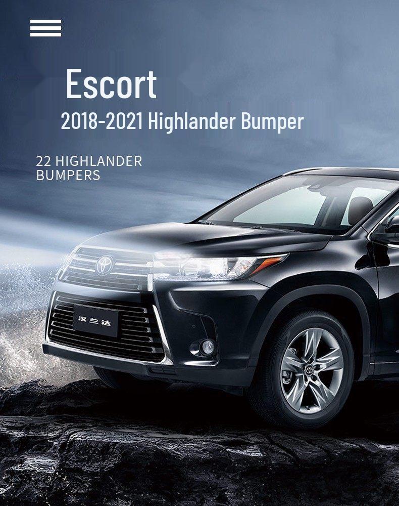 Toyota Highlander 2018-2021 Front Bumper Guard & Body Kit