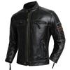 Chinese Size Motorcycle Jackets Protectives Men Leather Jacket Genuine Cowhide Motor Biker Coat Riding Clothes Chaquetas Cuero Para Hombre